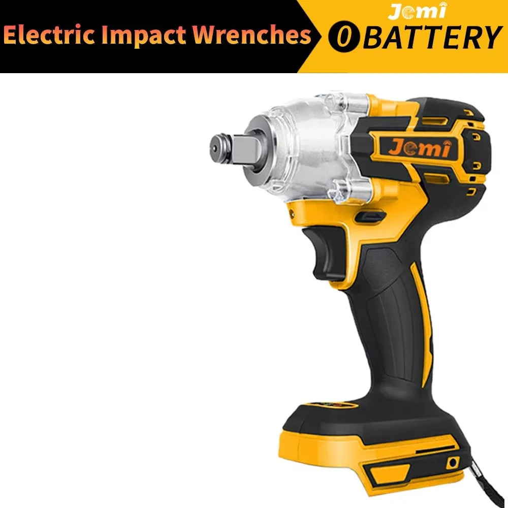 Slagmoersleutel met accu - Slagschroevendraaier - Met 2 Batterijen - Jemi