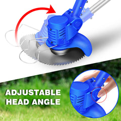 Dayplus 21V Draadloze Strimmer Grastrimmer Elektrische Tuin Edeger & Cutte, 2 Batterij