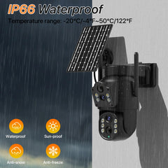 Buiten camera met nachtzicht - Beveiligingscamera draadloos buiten - Zwart - iCsee