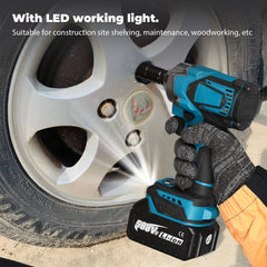 1200N.M Koppel Borstelloze Elektrische Slagmoersleutel 1/2 inch Accusleutel Schroevendraaier Power Tool voor Makita 18V Batterij Pin