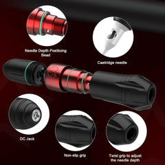 Tattoo machine - Tattoo apparaat - Tattoo set - Zwart - Solong