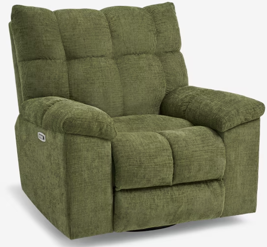 Fauteuil met armleuning - Relaxfauteuil - Relaxstoel - Elektrisch - Donkergroen - WAFFLE - FLEXISPOT