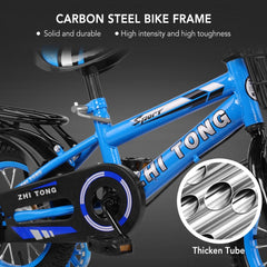 Kinderfiets 14 inch - Peuterfiets - Geel - 2-7 jaar - Zhi Tong