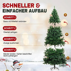 Kerstboom - Kunstkerstboom - 195 cm - Met standaard - COMHOMA