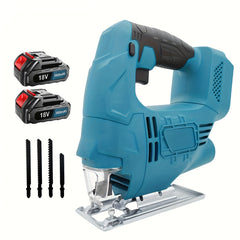 Decoupeerzaag - Met 2 Accu's - 3000Mah - Blauw
