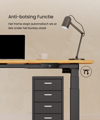 FLEXISPOT Premium 4-Poten Zit-sta Bureau Frame (E7 Plus)
