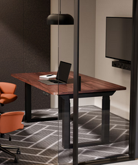 FLEXISPOT E7Q in hoogte verstelbaar tafelframe met 4 poten, eettafel en elektrisch bureau met 4 krachtige motoren, drievoudige telescoop, belastbaar tot 300 kg