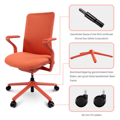 Ergonomische Bureaustoel -  Office Chair - Gamestoel - Volwassenen - Zwart - BS13 - FLEXISPOT •