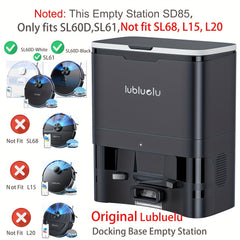 Lubluelu SD85 Automatisch Zuigstation, Leegstation Dock, 2,5L Grote Capaciteit, Alleen Voor Lubluelu SL60D, SL61, LET OP: Past NIET op SL68, L15, L20