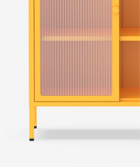Archiefkast - Kantoorkast - Metalen kast met deuren - Oranje - CB10 - FLEXISPOT