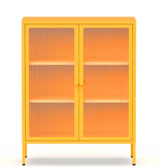 Archiefkast - Kantoorkast - Metalen kast met deuren - Oranje - CB10 - FLEXISPOT