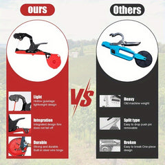 Plantenbindmachine, Lichtgewicht Plantenbindapparaat met 10000 Stuks Staples en 20 Rollen Tape voor Tomaten, Druiven, Komkommers en Klimplanten