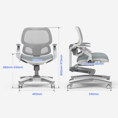 Kinder bureaustoel - Ergonomisch - Grijs - FLEXISPOT