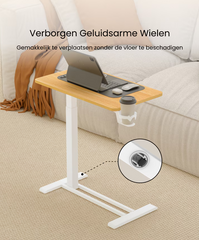 FLEXISPOT In hoogte verstelbare bijzettafel, met bekerhouder (H3)
