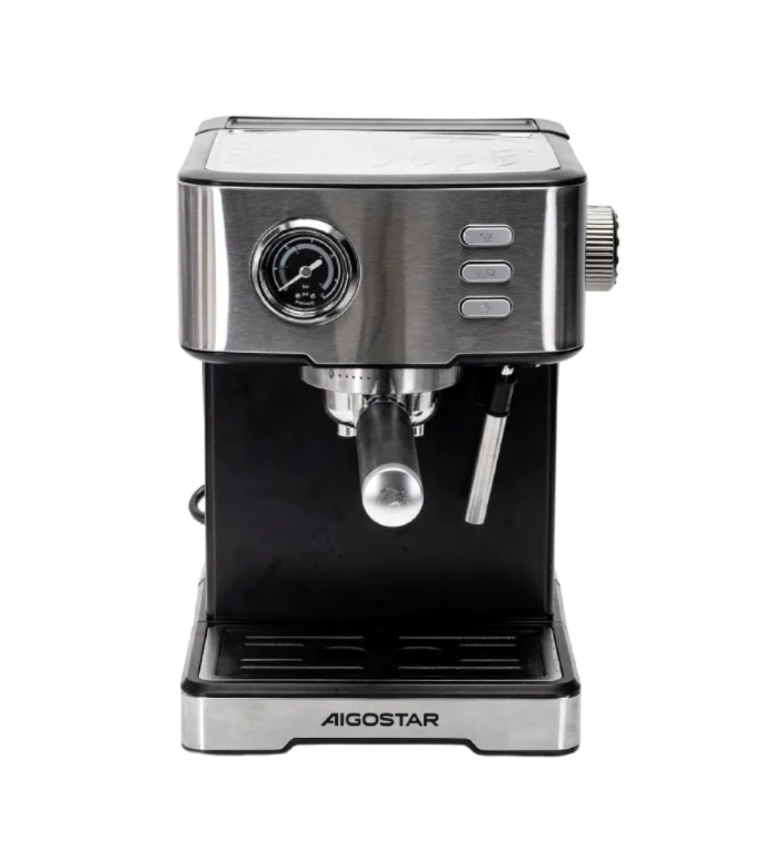 Aigostar Espressomaschine 1400W, 20bar, 1,7l, RVS •