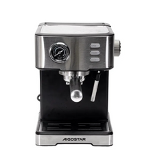 Aigostar Espressomaschine 1400W, 20bar, 1,7l, RVS •