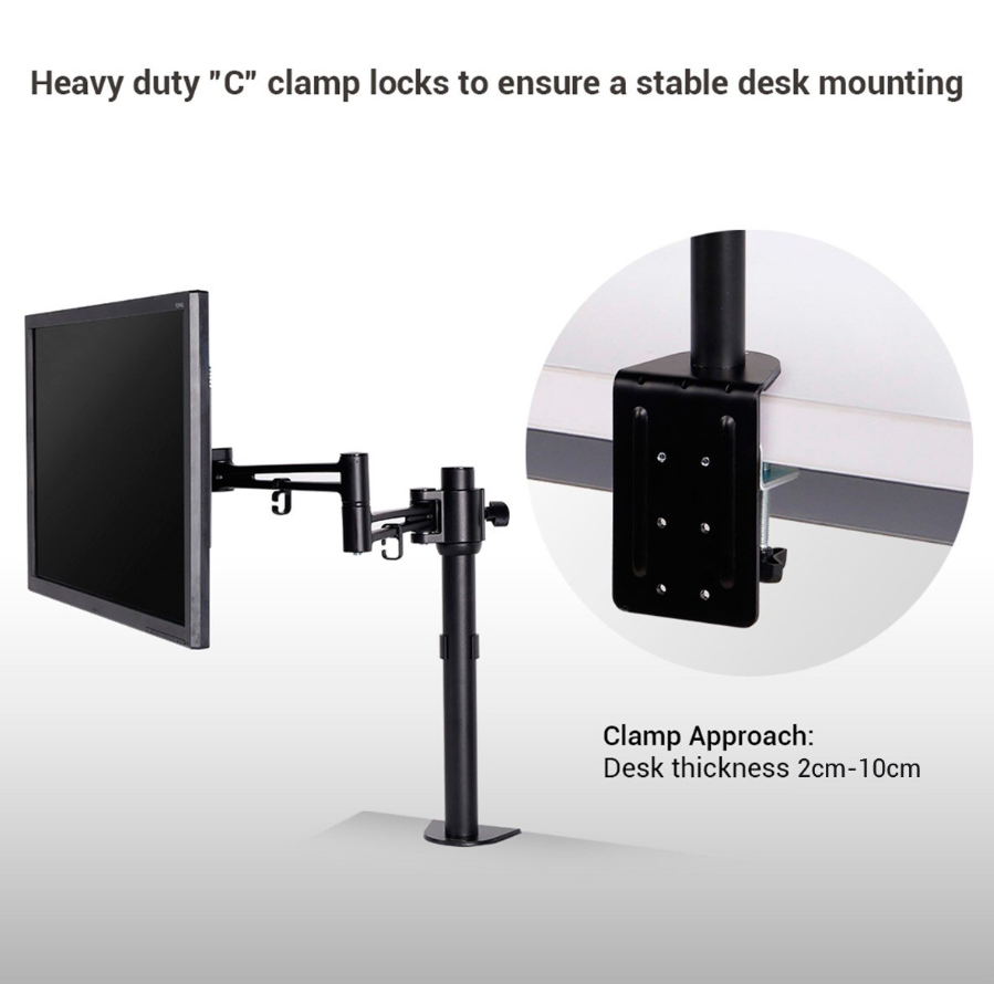 FLEXISPOT Monitorhouder M21, in hoogte verstelbare VESA-compatibel 75x75, 100x100