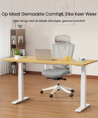 Zit sta bureau - Elektrisch - Verstelbaar - Bureauframe - E7W - FLEXISPOT