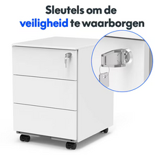 FLEXISPOT Mobiele ladenblok RC2, Zwart