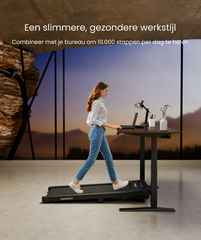 Loopband - Walking pad - Wandelband - 1-6km/u - Zwart - FLEXISPOT