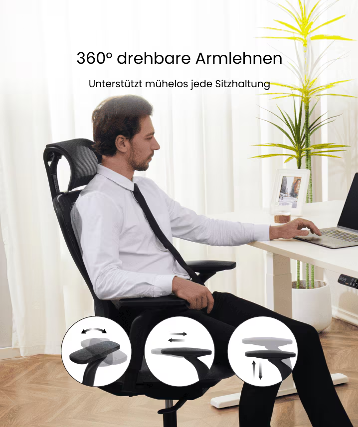 Ergonomische Bureaustoel -  Office Chair - Gamestoel - Volwassenen - Zwart - FLEXISPOT