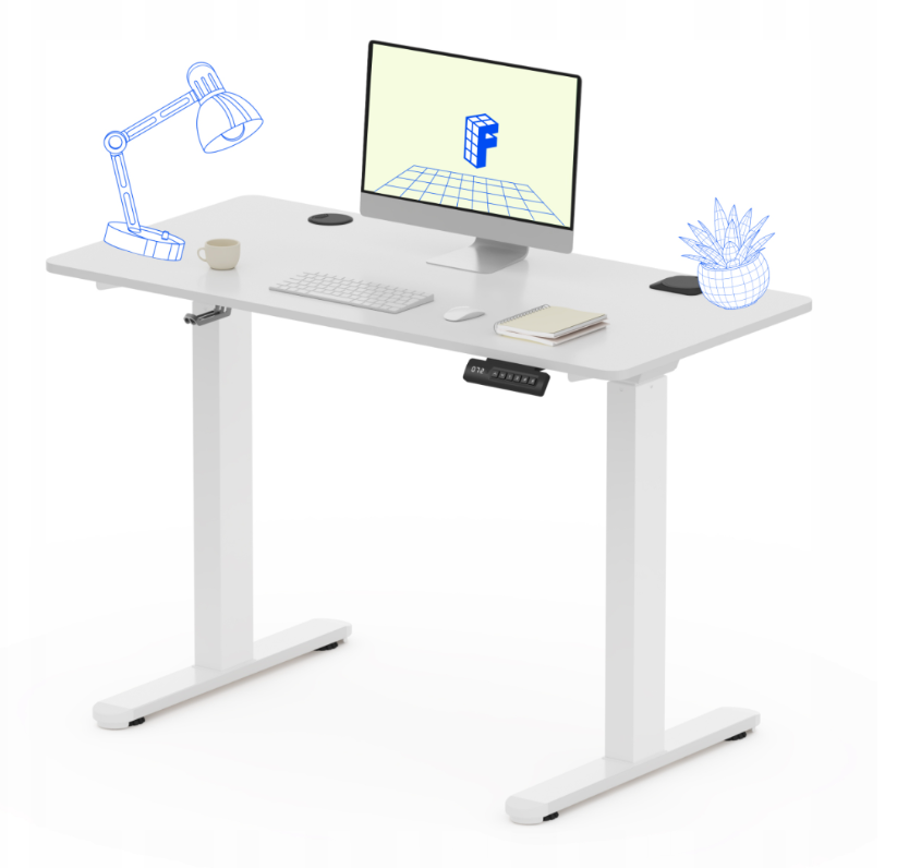 Zit sta bureau - Elektrisch - Verstelbaar - 110 x 54 cm - QB2W - FLEXISPOT