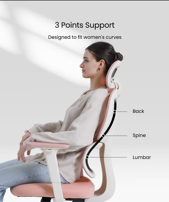 Ergonomische Bureaustoel -  Office Chair - Gamestoel - Volwassenen - Roze - FLEXISPOT