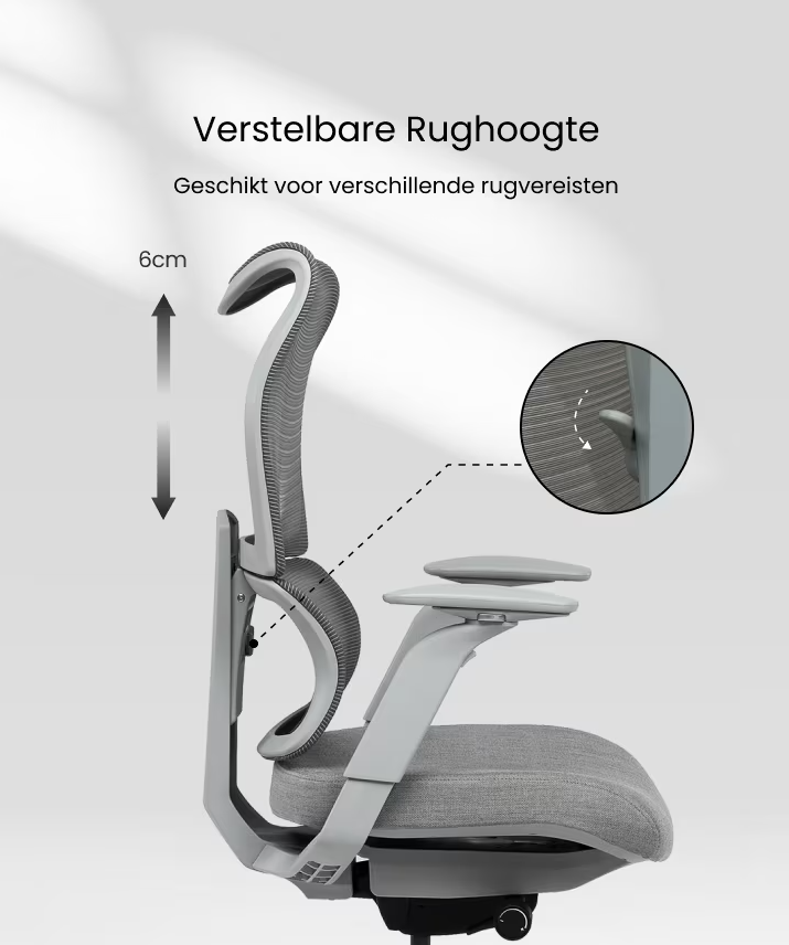 Ergonomische Bureaustoel -  Office Chair - Gamestoel - Volwassenen - Zwart - FLEXISPOT