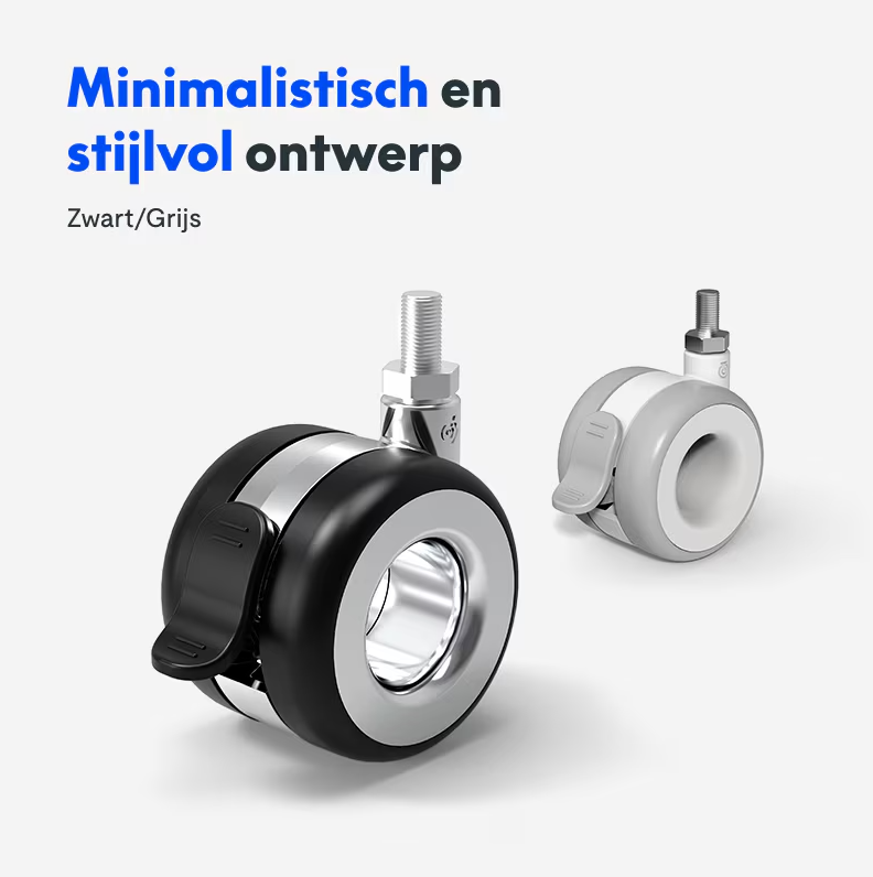 FLEXISPOT Bureau Wielen W5, 4 stuks