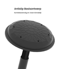 Wiebelkruk - Ergonomische kruk - Bureaukruk - Zwart - BH4B - FLEXISPOT