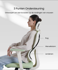 Ergonomische Bureaustoel -  Office Chair - Gamestoel - Volwassenen - Licht groen - FLEXISPOT