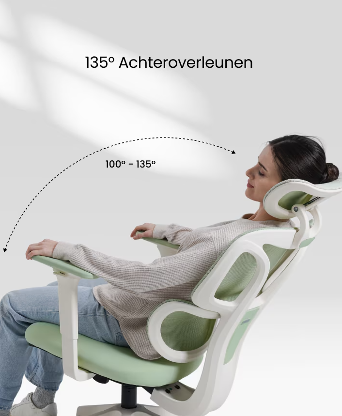Ergonomische Bureaustoel -  Office Chair - Gamestoel - Volwassenen - Licht groen - FLEXISPOT