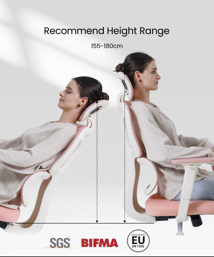 Ergonomische Bureaustoel -  Office Chair - Gamestoel - Volwassenen - Roze - FLEXISPOT