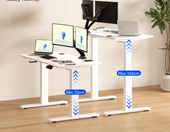 Zit sta bureau - Elektrisch - Verstelbaar - 110 x 54 cm - QB2W - FLEXISPOT