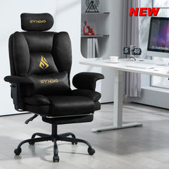 Ergonomische Bureaustoel -  Office Chair - Gamestoel - Volwassenen - Zwart - SYMINO