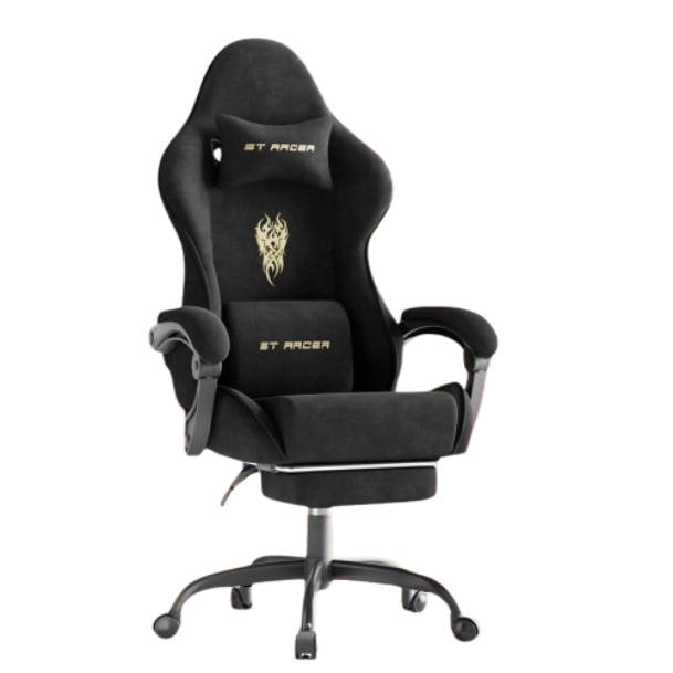 Ergonomische Bureaustoel -  Office Chair - Gamestoel - Volwassenen - Zwart - ST