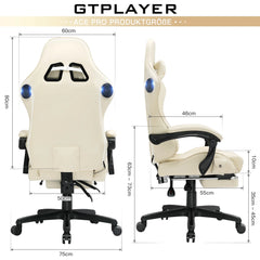 Ergonomische Bureaustoel -  Office Chair - Gamestoel - Volwassenen - Beige - GTPLAYER - ACE-PRO6