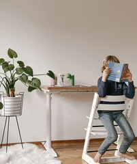 Zit sta bureau - Elektrisch - Verstelbaar - Bureauframe - Wit - E8W - FLEXISPOT