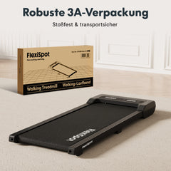 Loopband - Walking pad - Wandelband - 1-6km/u - Zwart - FLEXISPOT