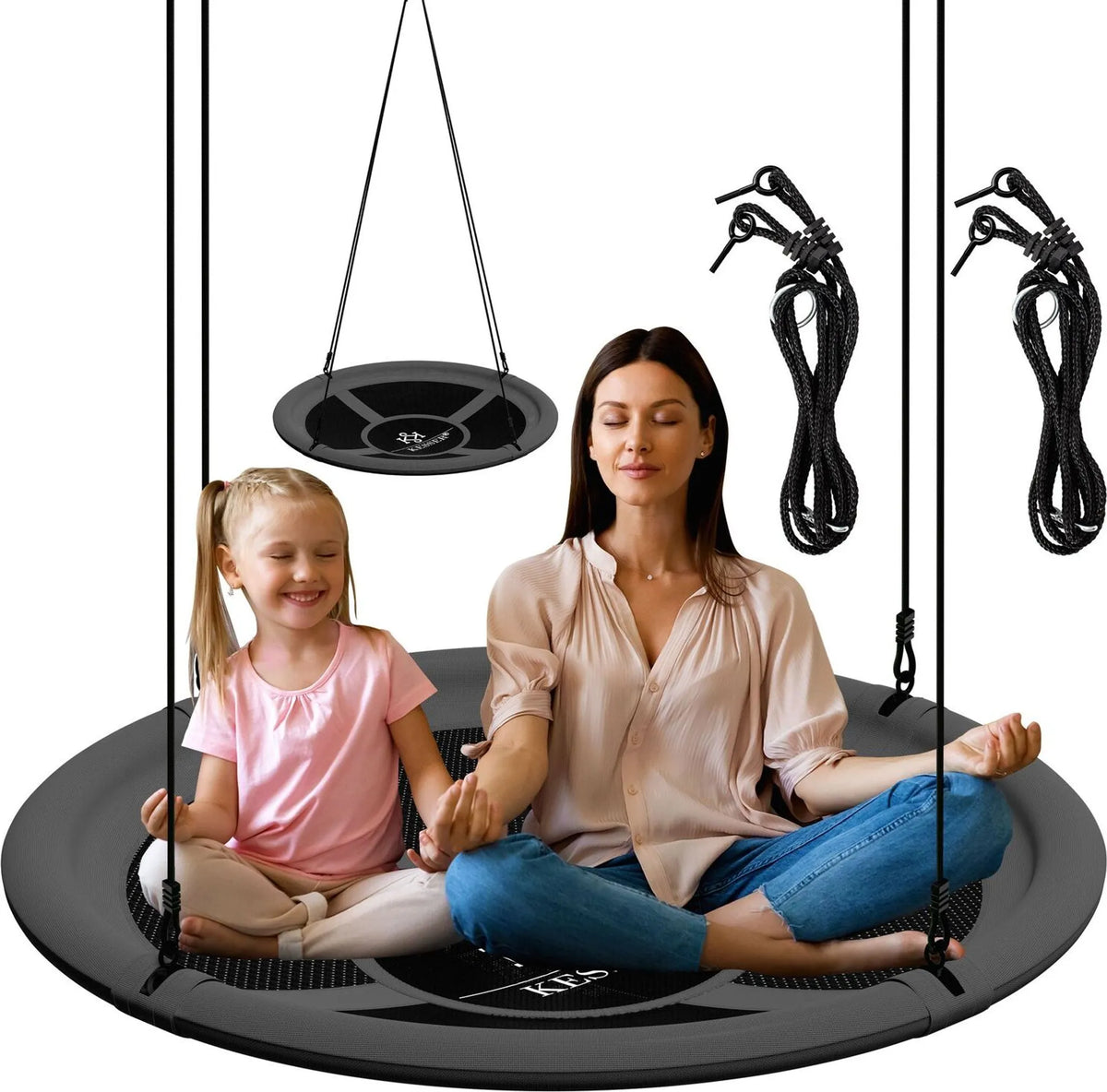 Kesser Nestschommel - Hangschommel - Ø60 cm - Tuinschommel - Grijs