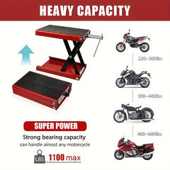 Motorkrik - Lift motorblok - Garagekrik - 500 kg - Rood •