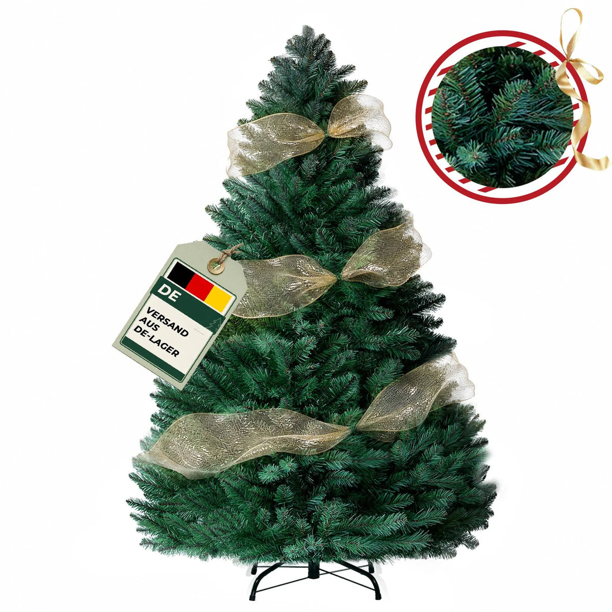 Kerstboom - Kunstkerstboom - 195 cm - Met standaard - COMHOMA