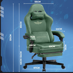 Ergonomische Bureaustoel -  Office Chair - Gamestoel - Volwassenen - Groen - GTPLAYER - GT829