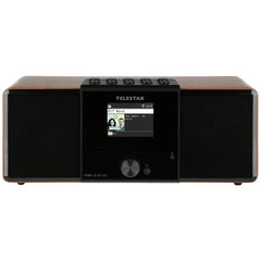 Telestar DIRA S 32i - CD Radio/CD speler - DAB+ FM Internetradio Bluetooth USB - Bruin/Zwart