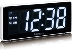 Wekkerradio - Digitale wekker - Alarmklok - Wit - Lenco - CR-30WH