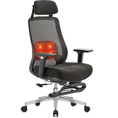 FLEXISPOT Ergonomische bureaustoel OC6B-F2-EUAM, met 3D Shiatsu-massage , zwart