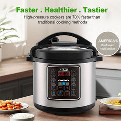 Multicooker - Snelkookpan - Slow Cooker - Rijstkoker - Stomer - 6 Liter - SPZTJK