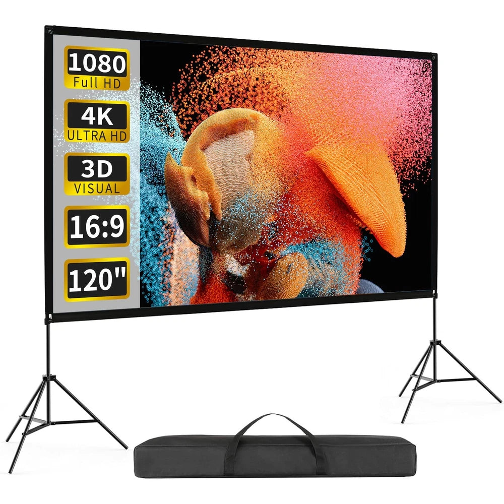 Projectiescherm – Beamer scherm - Projectiedoek - 264x148 cm