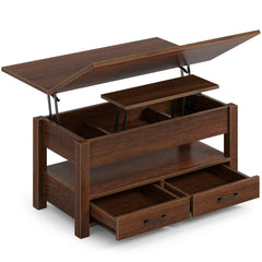 Salontafel met opbergruimte - Koffietafel - 100x50 cm - Bruin - Rolanstar