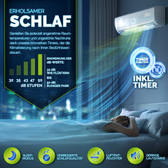 Split Unit Airco - Airconditioning - Warm & Koud - 12000 BTU - Wit - AERSON®